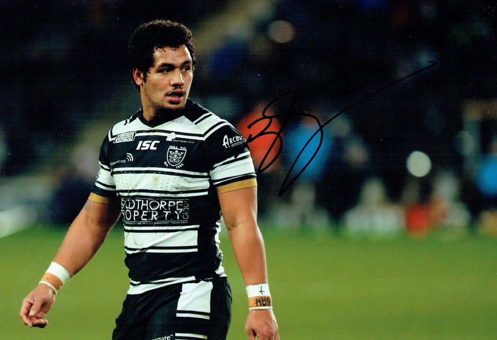 Bureta FARAIMO 2018 HULL FC Rugby Signed Autograph 12x8 Photo Poster painting 2 AFTAL COA