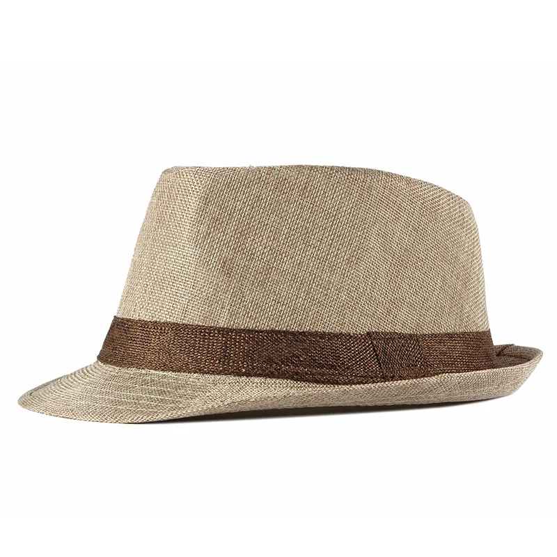 Retro Unisex Sunscreen Straw Shape Hat Jazz Hat