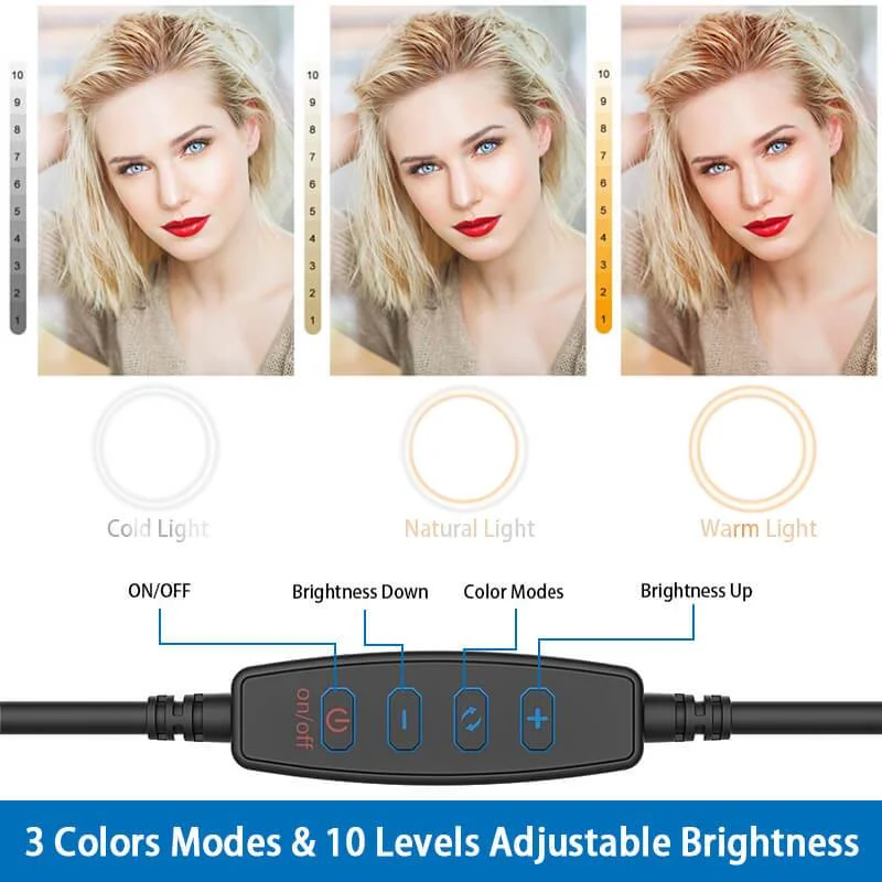 10“Professional LED Ring Light Kit
