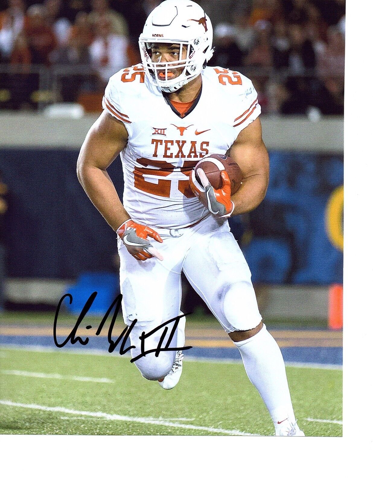 Chris Warren Texas Longhorns signed autographed 8x10 football Photo Poster painting COA