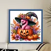 Halloween Pumpkin Flamingo-14CT Counted Cross Stitch 40*40cm/15.75*15.75in tapestrymarket