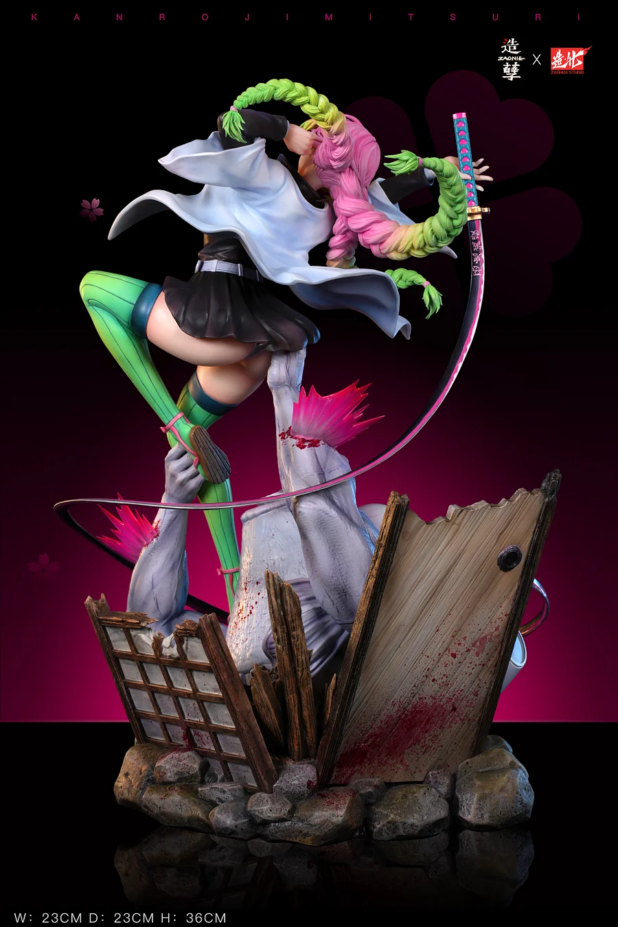 mitsuri kanroji sex doll 21CM Demon Slayer Mitsuri Kimetsu No Yaiba Kanroji Mitsuri Sexy Anime  Figure Cartoon Model Collection Doll for Kids