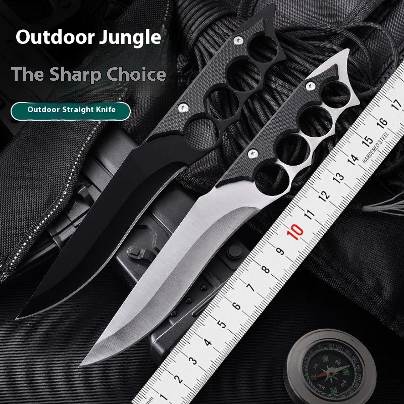 Portable wilderness survival camping knife