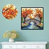 Tree Bridge House - Crystal Rhinestone Diamond Painting