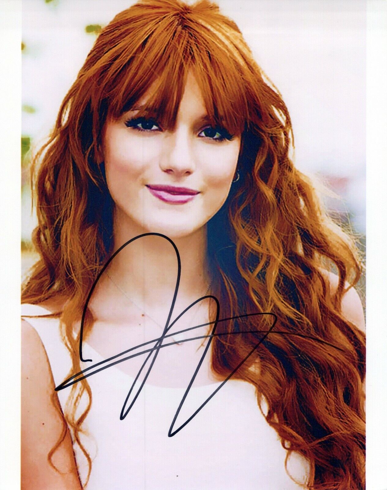 Bella Thorne glamour shot autographed Photo Poster painting signed 8x10 #49