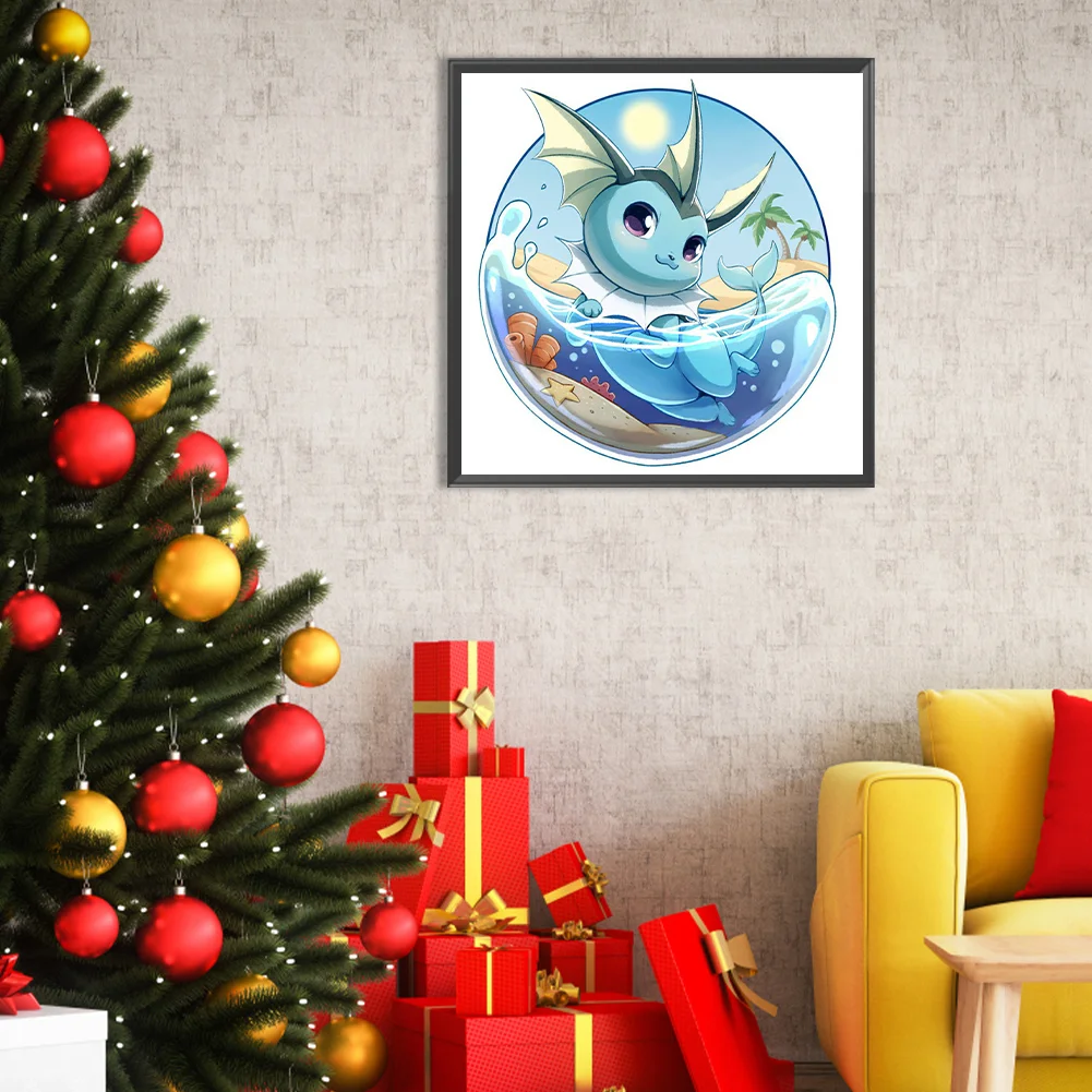 Partial AB Diamond Painting - Full Round Drill - Pokémon(Canvas|35*35cm)