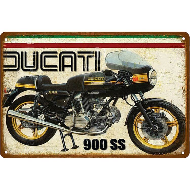 Ducati 900 SS Motorcycle - Vintage Tin Signs/Wooden Signs - 20*30cm/30*40cm