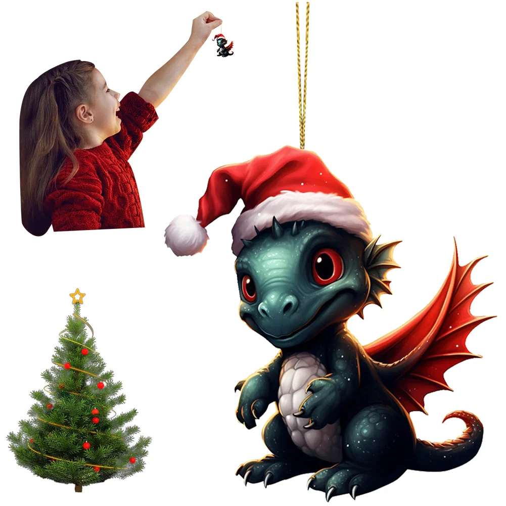 Statue Of Baby Dragon Acrylic Handmake Dinosaur Figurines Cartoon (Dark Grey)