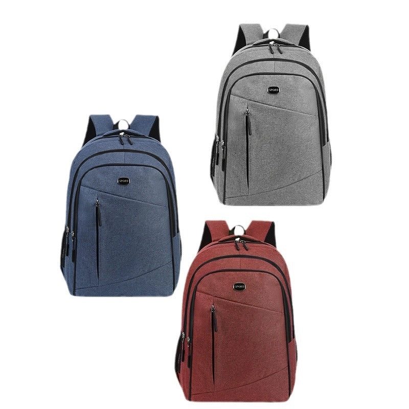 Men’s Simple Backpack Business Commuter Computer Backpack Large Capacity Leisure Travel Portable Backpack