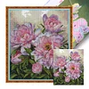 (Counted/Stamped)Peony Flower-14CT Cross Stitch 32*35cm/12.6*13.78in