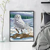 >SALE<Full Embroidery Cotton Thread 14CT Printed Snow Sculpture Cross Stitch 41x54cm