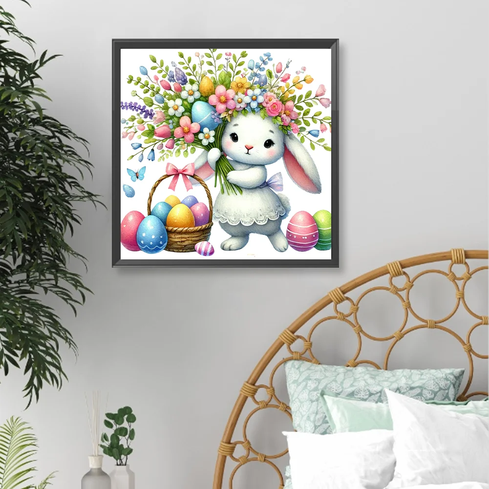 Diamond Painting - Full Round Drill - Easter Egg Rabbit(Canvas|40*40cm)