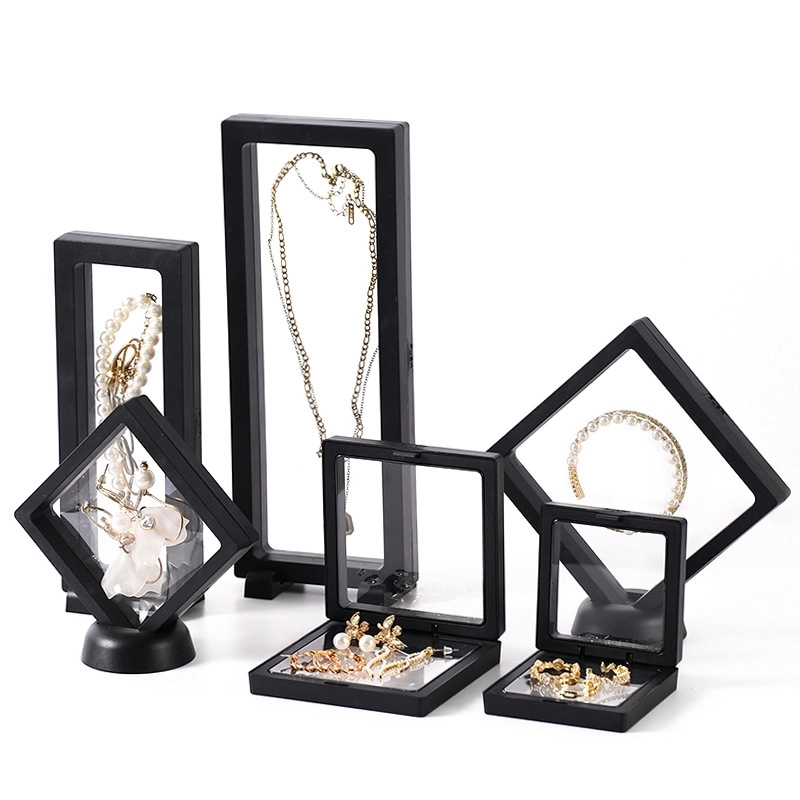 PE Film Suspension Display Box Transparent Jewelry Storage Box Ring Pendant Box Beads Box Toughness Strong Dustproof Oxidation3