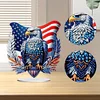 DIY Independence Day Eagle Diamond Painting Desktop Ornaments