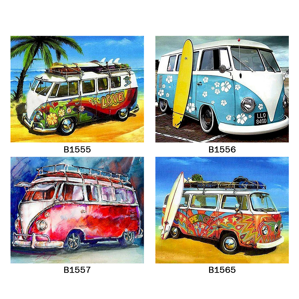 

50*40CM - Paint By Numbers - Tour Bus, 03, 501 Original