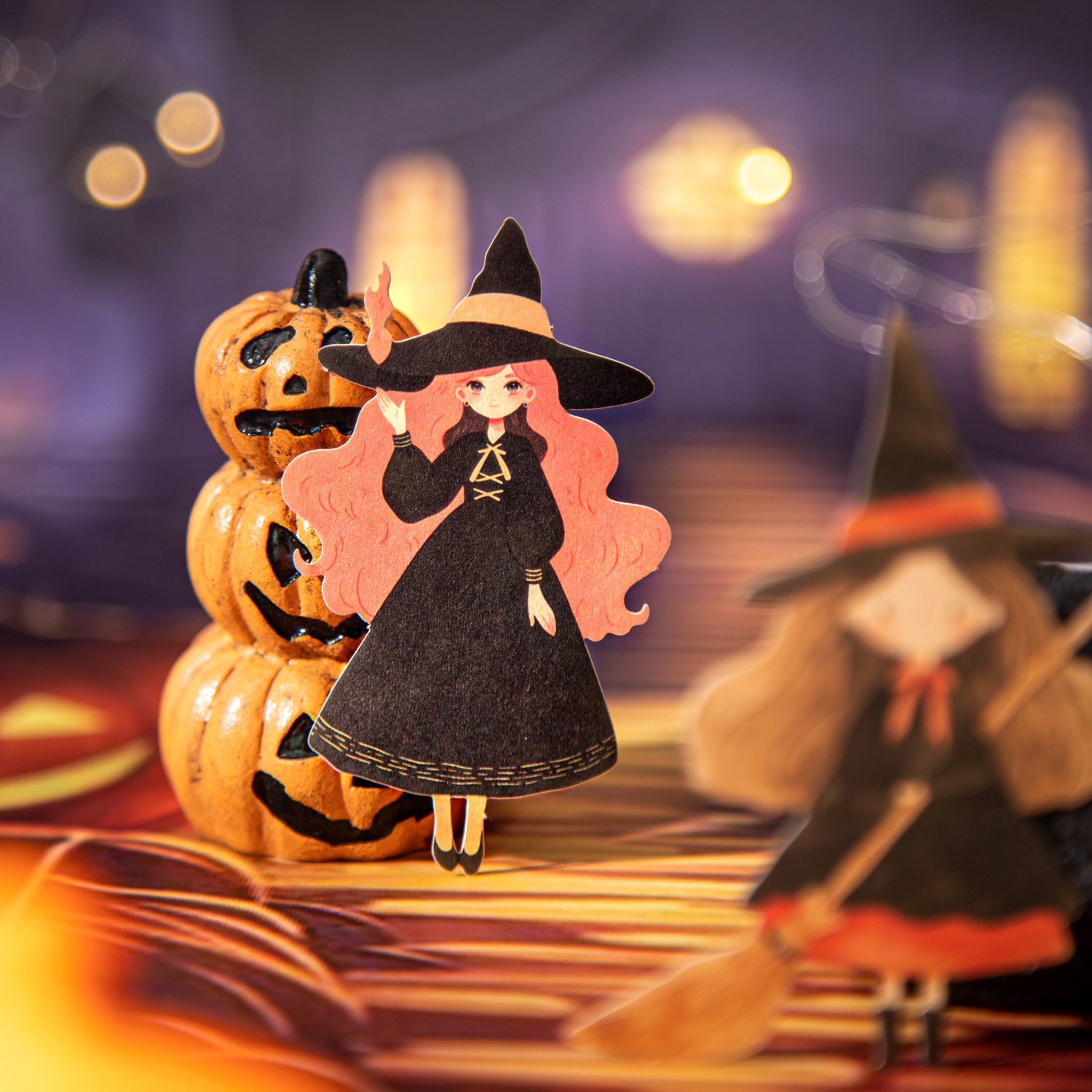 스티커 - 작은 마녀 릴리스 시리즈 빈티지 마법소녀 캐릭터