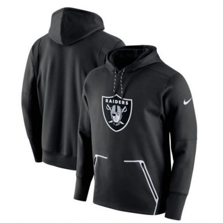 Men's  Oakland Raiders Black Champ Drive Vapor Speed Pullover Hoodie