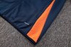 Joyfball 2024/2025 Manchester United Long Zipped Jacket Dark Blue Soccer Jersey 1:1 Thai Quality