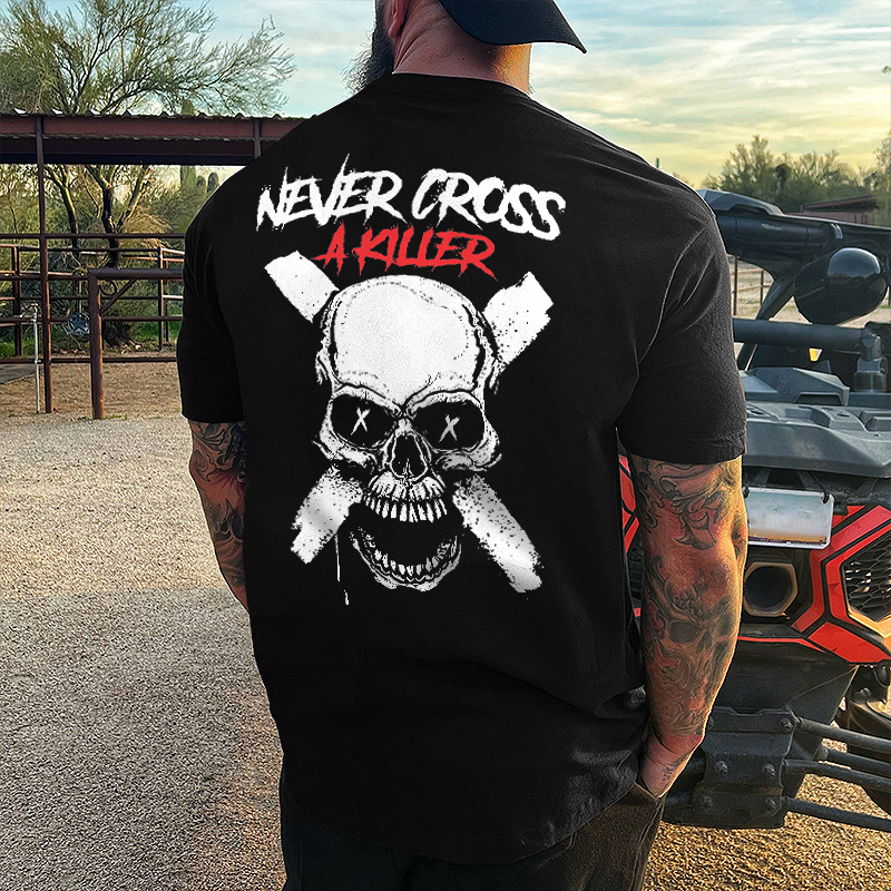 Livereid Never Cross A Killer Printed Men's T-shirt - Livereid