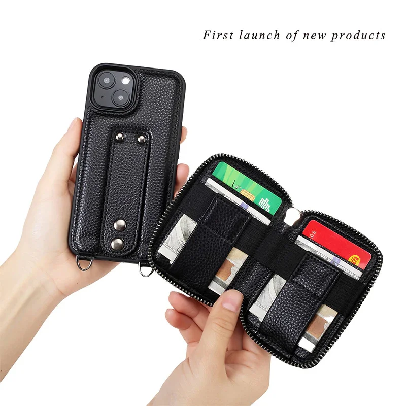 For iPhone13/14 Series  Wallet Mobile Phone Case