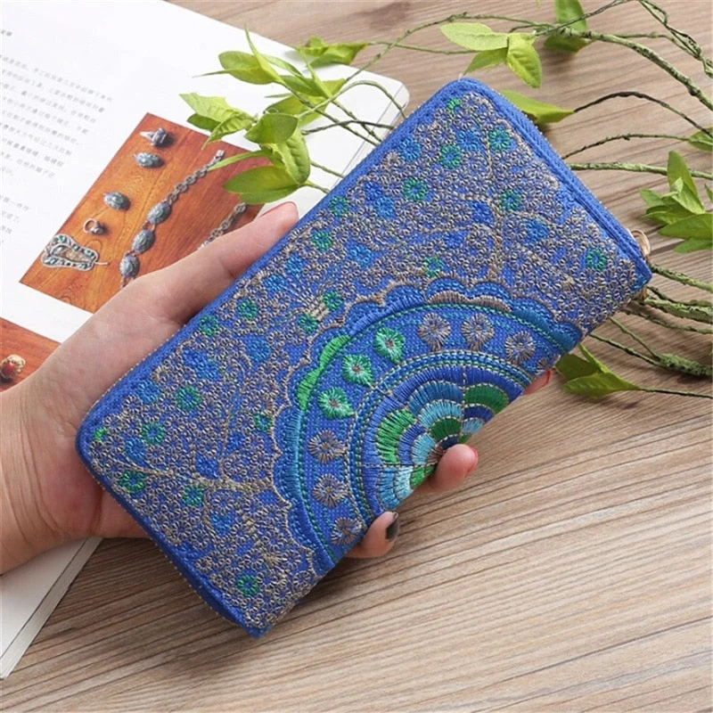 Women Ethnic National Retro Butterfly Flower Bag Handbag Coin Purse Embroidered Lady Clutch Tassel Small Flap Summer Bolsa
