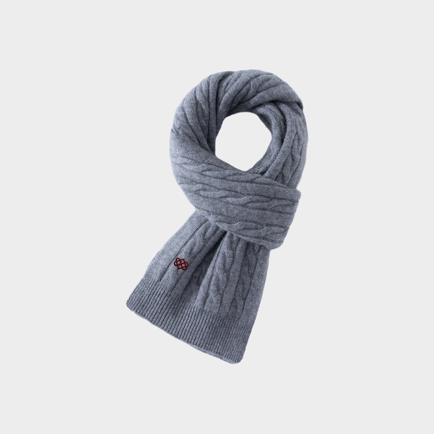 Celtic Love Knot Embroidery Cashmere Scarf REAL SILK LIFE
