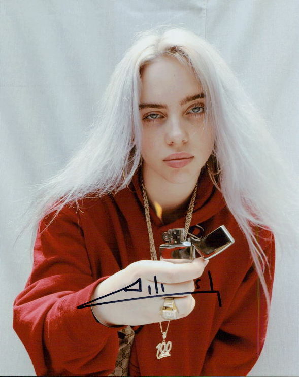 Billie Eilish signed 8x10 Photo Poster painting In-person