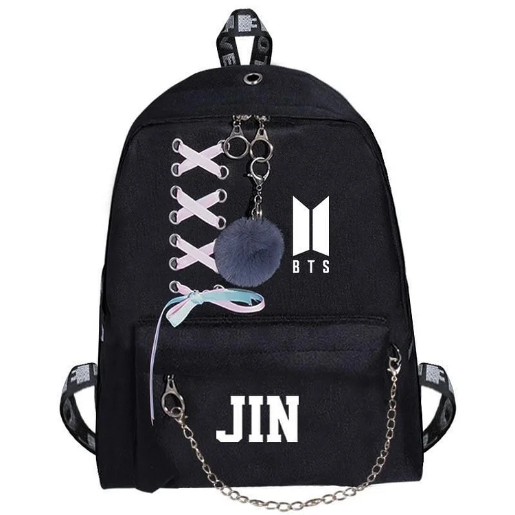 BT21 Black backpack BTS Jungkook V Jin Jimin kpop concert Suga