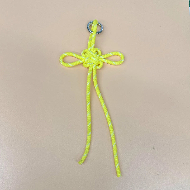 Miu Series Chinese Knot Bag Pendant Lanyard Pendant Hand-Woven Pendant Mobile Phone Lanyard Keychain Ornament Gifts Gift