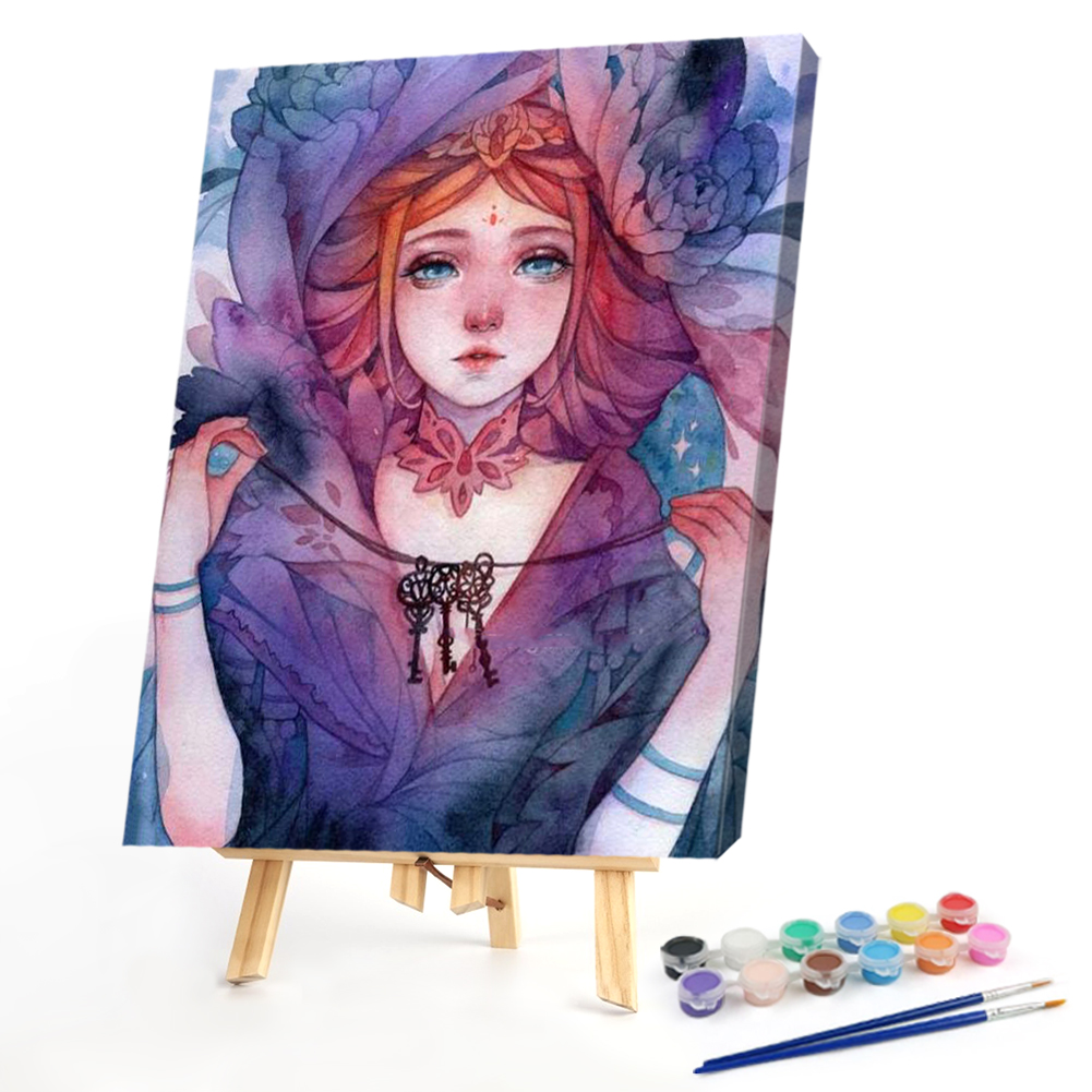 

40*50CM - Paint By Numbers - Girl, 501 Original