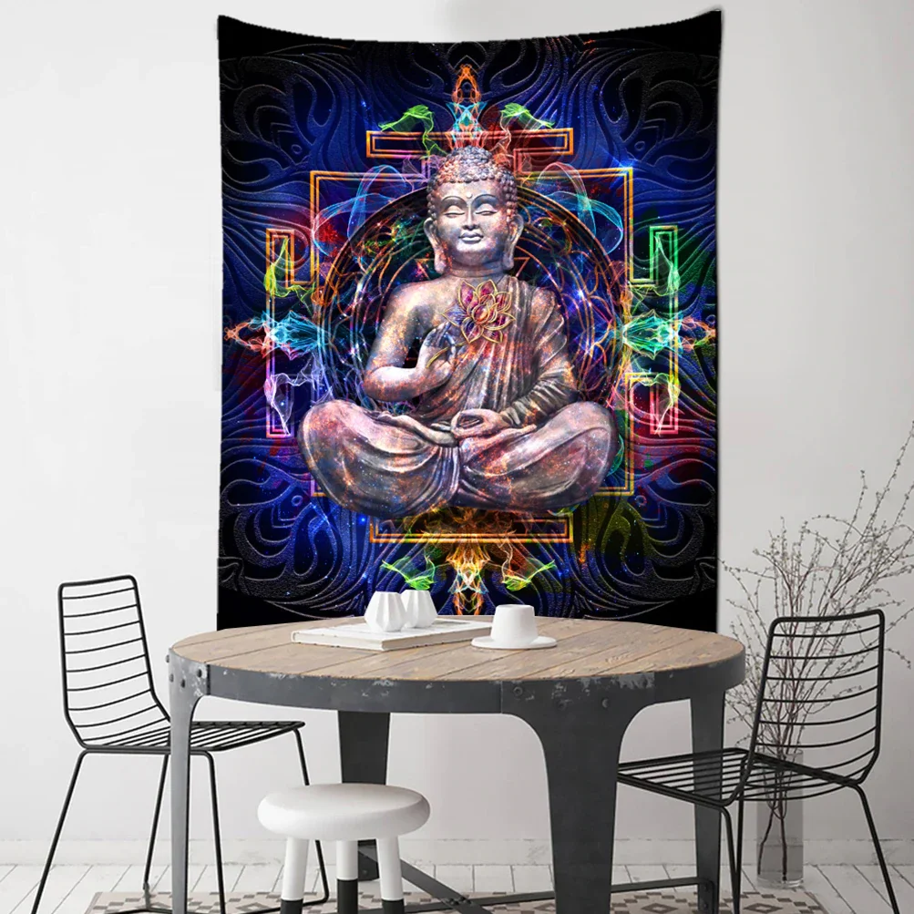 Nigikala Indian Buddha Tapestry Wall Hanging Bohemian Religious Belief Tarot Card Hippie Mandala Home Decor