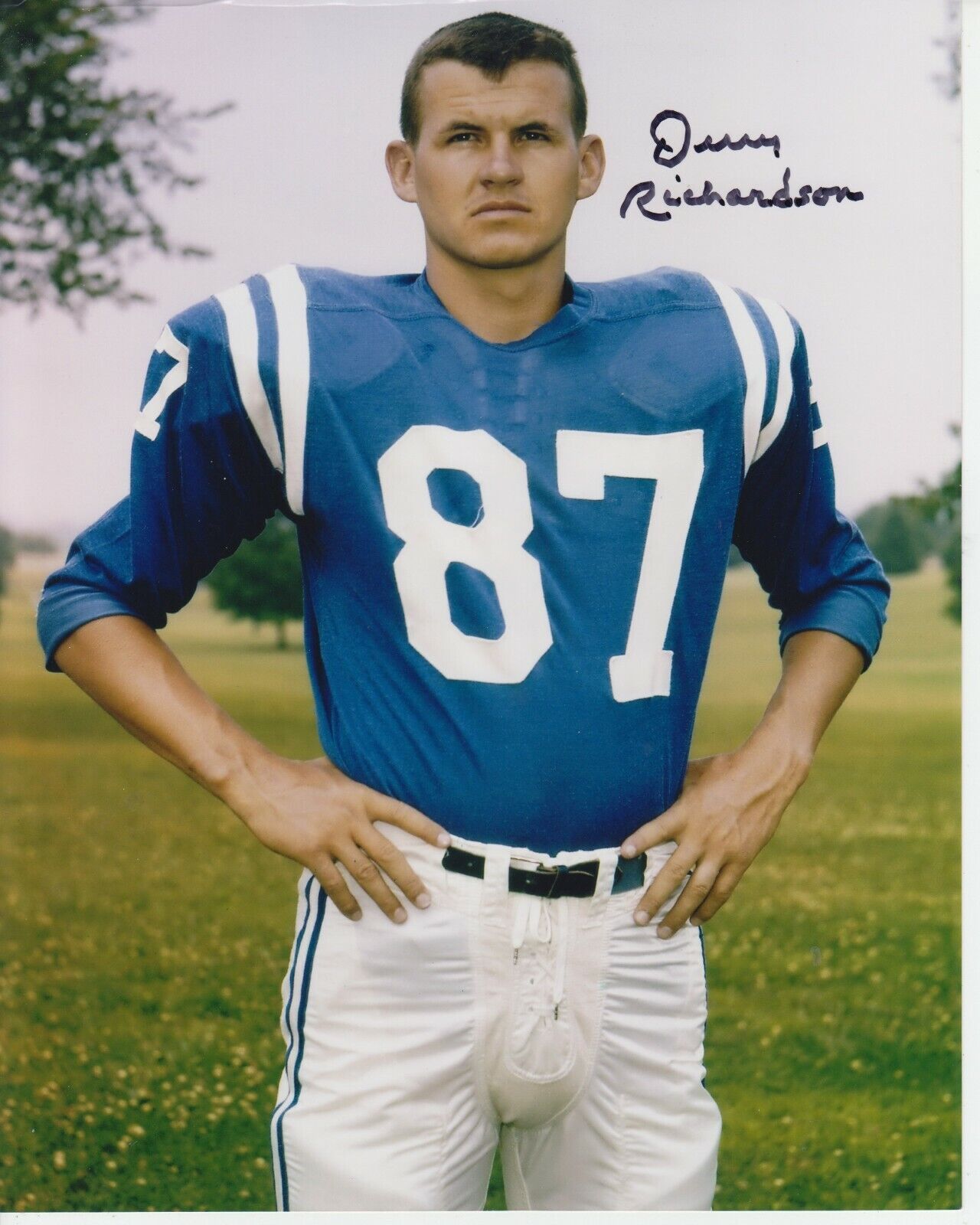 Jerry Richardson 8x10 Signed Photo Poster painting w/ COA Baltimore Colts #1