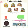 6pcs Soft Magnetic DIY Diamond Painting Fridge Magnet Kit for Beginners Gifts