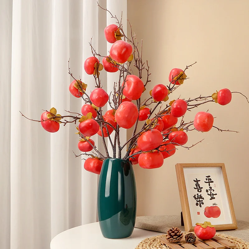 Athvotar Simulation Fruit Stem False Flower Simulation Flower Living Room Decoration Simulation Fake Flower Wedding Shooting Props