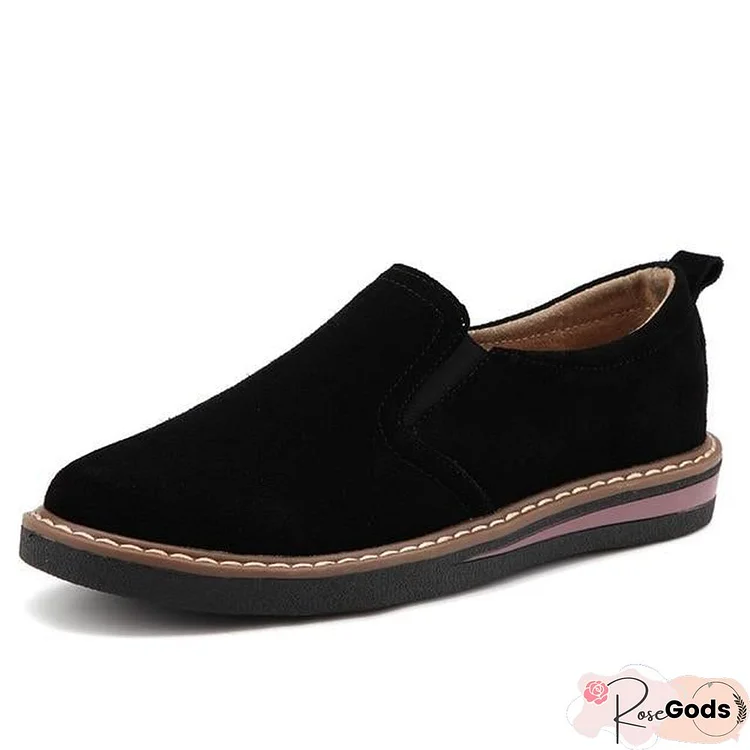 Women Moccasins Flats Genuine Leather Slip On Suede Loafers Shoes
