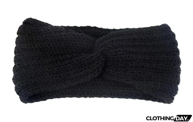 Knit Headband Knot Cross