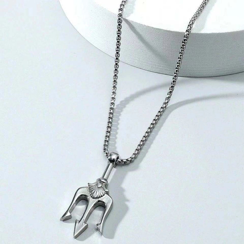 Hip-Hop Vintage Style Animal Letter Alloy Titanium Steel Plating Men’s Pendant Necklace Men Pendant Necklaces