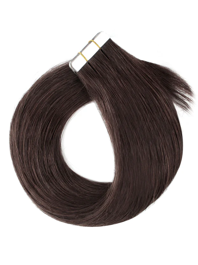 #2 Straight Tape in Hair  Extensions 20pcs 50g/pack Seamless Skin Weft Hair | 100% Human Hair | BORUIHAIR