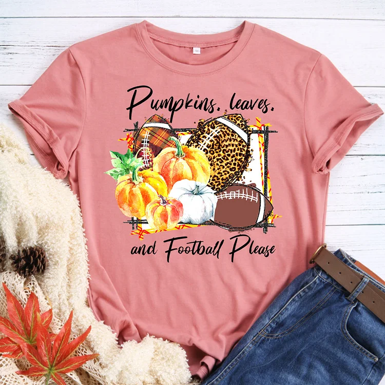 Pumpkin football T-Shirt Tee -596301