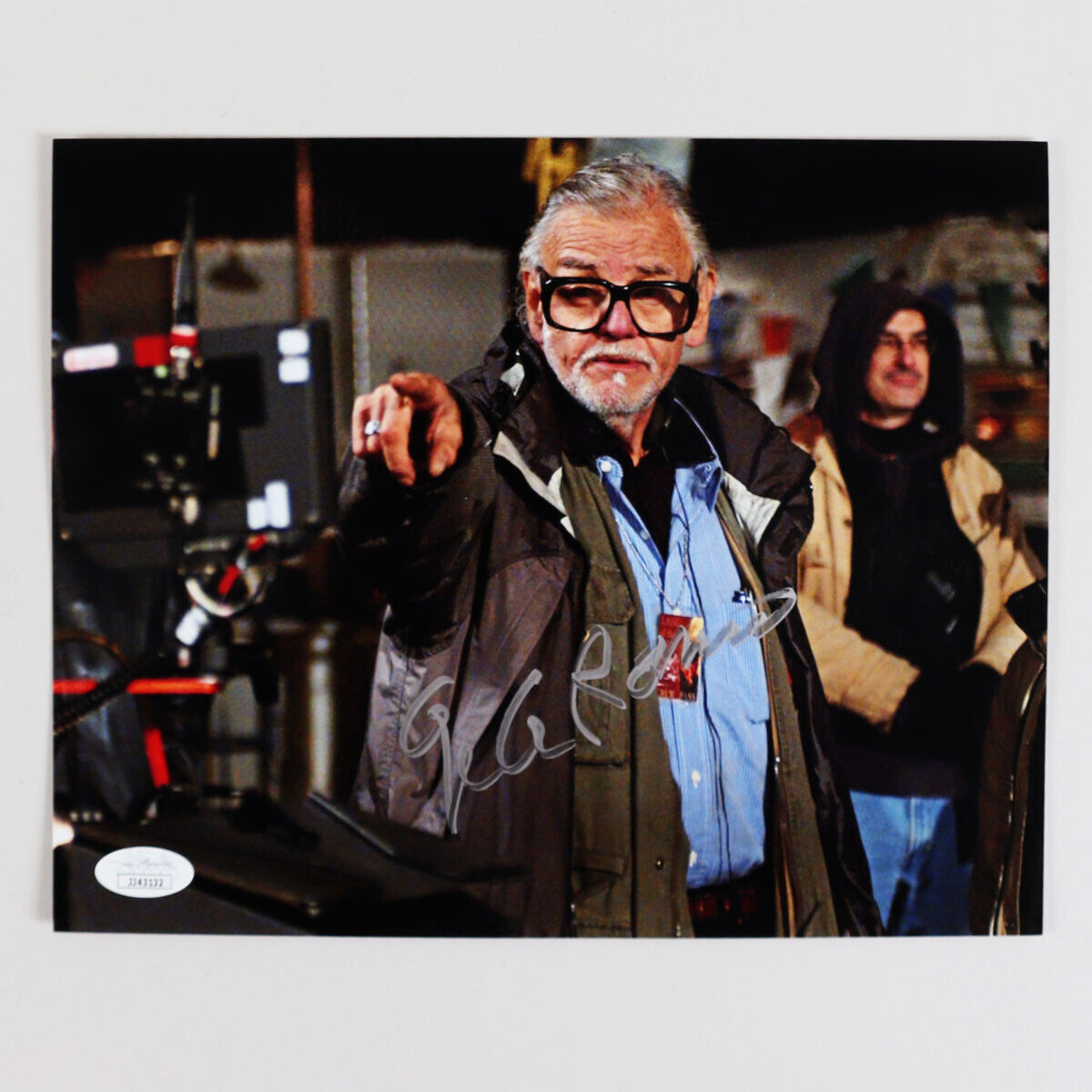 George Romero Signed Photo Poster painting 8x10 - COA JSA