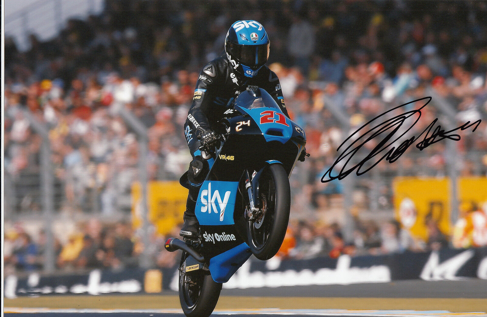 Francesco Bagnaia Hand Signed VR46 SKY Racing Team KTM 12x8 Photo Poster painting 2014 Moto3 5.