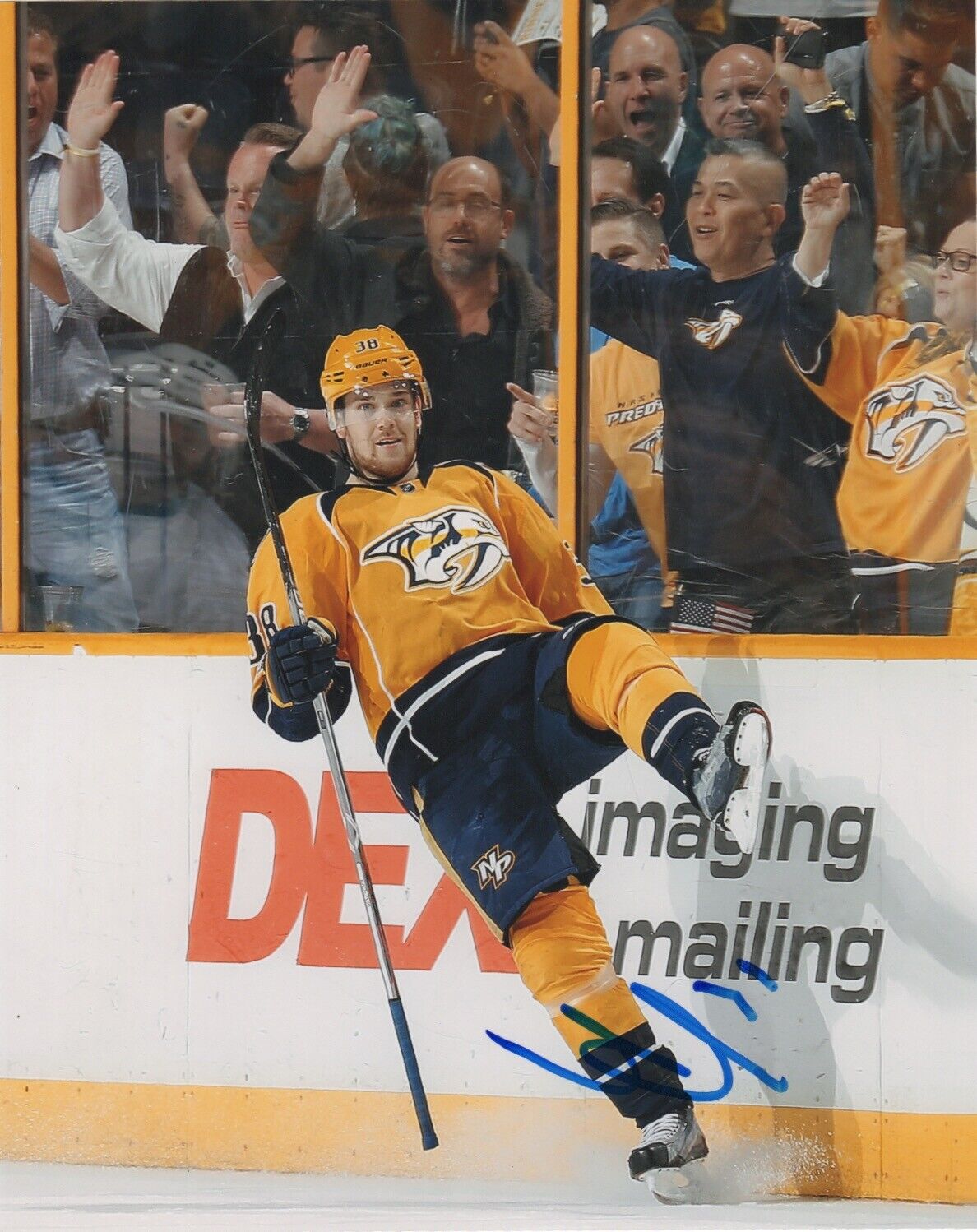 Nashville Predators Viktor Arvidsson Signed Autographed 8x10 Photo Poster painting COA #4