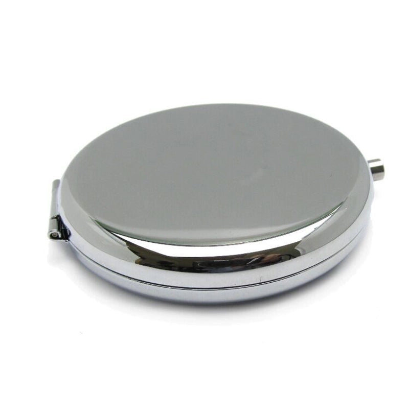 Retro Crystal Stick-on Round Double-sided Portable Mini Mirror