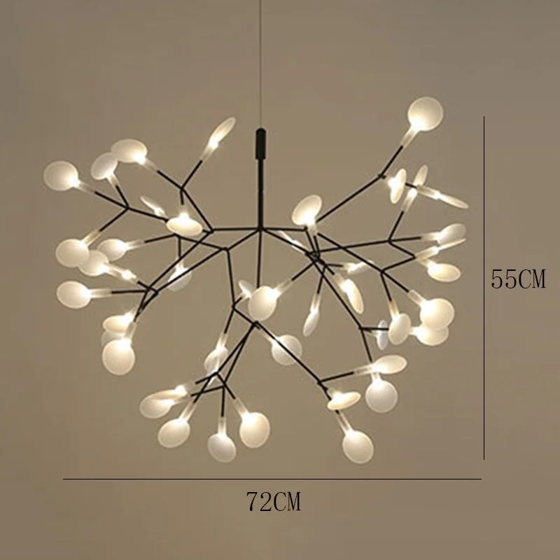 Modern Led Pendant Lights Nordic Branch of Leaves Pendant Lamp Living Room Dining Kitchen Hanging Lamp Home Decor Light Fixtures