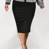 Women's Plus Size Sheath Dress Solid Color V Neck Long Sleeve Dress