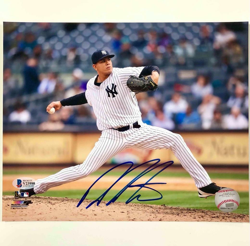 Dellin Betances autograph New York Yankees signed MLB 8x10 Photo Poster painting BAS COA Beckett