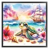 (Multi-Style)Beach Scenery-11CT Stamped Cross Stitch 40*40cm/15.75*15.75in tapestrymarket