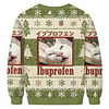 Retro Christmas Cat Print Sweatshirt by Inlyline