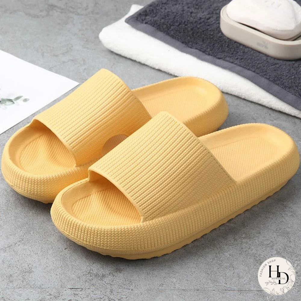 Women Thick Platform Slippers Summer Beach Soft Sole Slide Sandals Leisure Men Ladies Indoor Bathroom Anti-slip Shoes