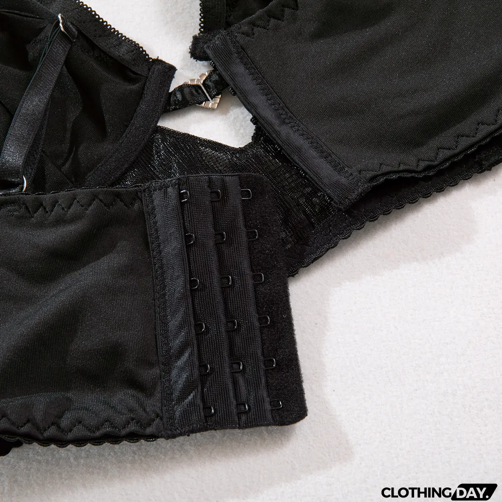 Heart Print rhinestone fashion lace sling Basic hollow sexy underwired bra